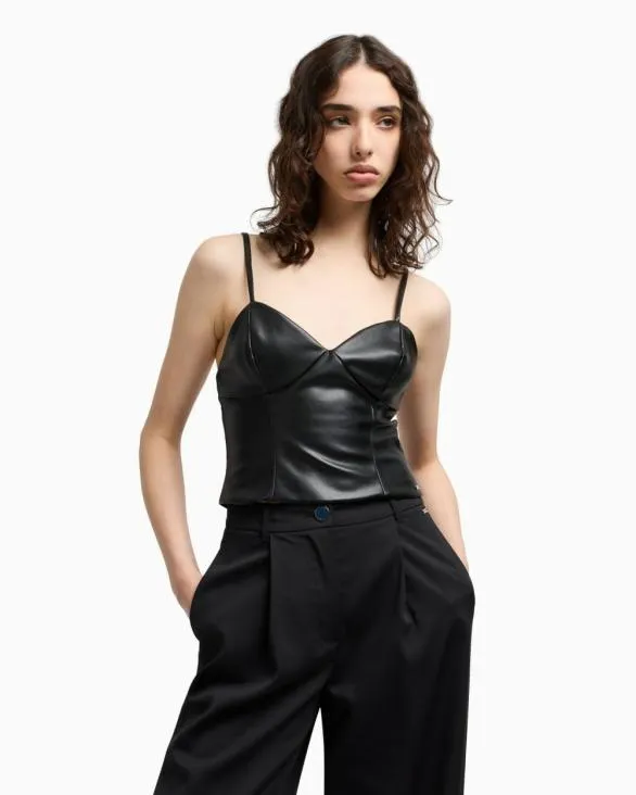 Tops Black Women Armani Matching Sets Tops Black Women Armani Matching Sets