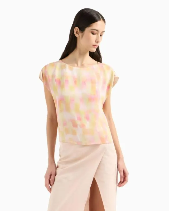 Tops Pink Women Armani Matching Sets Tops Pink Women Armani Matching Sets