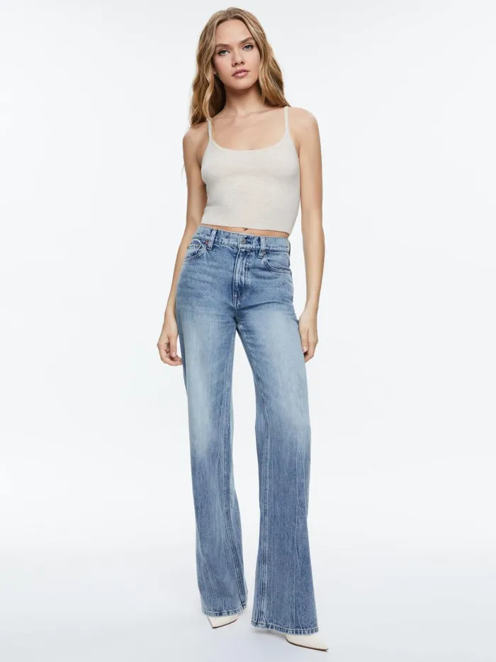 Tops Women Alice Olivia MAUDE BRALETTE Oatmeal Heather