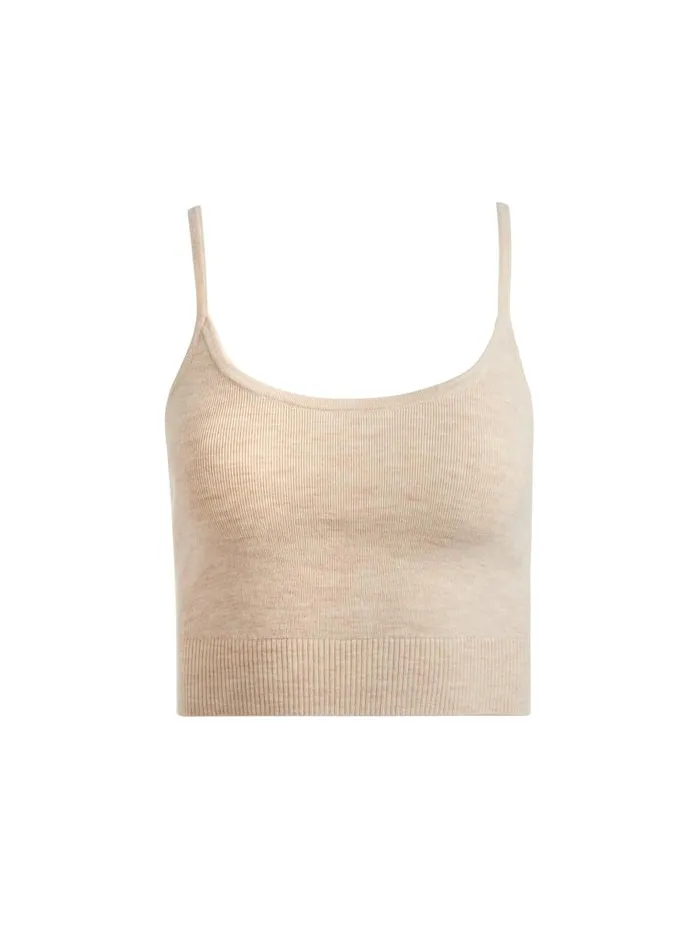 Tops Women Alice Olivia MAUDE BRALETTE Oatmeal Heather
