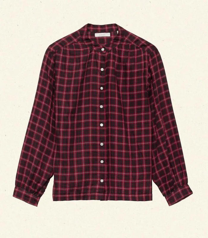 Tops Women DEN Breena Top Rouge Countryside Plaid Tops Women DEN Breena Top Rouge Countryside Plaid