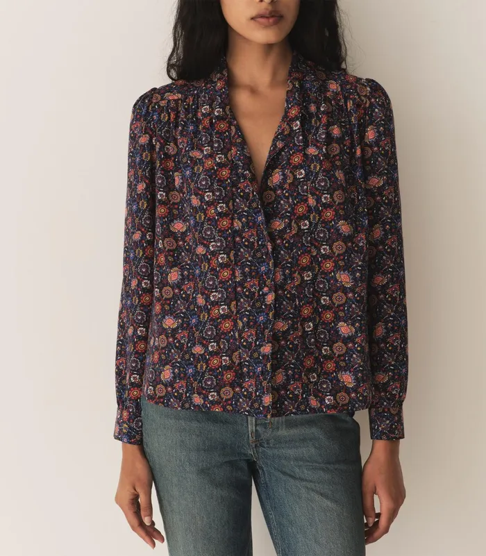 Tops Women DEN Josseline Top Midnight Riviera Medallion Tops Women DEN Josseline Top Midnight Riviera Medallion