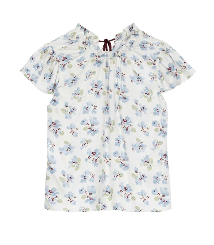 Tops Women DEN Yvie Top Bleu Frolicking Floral Tops Women DEN Yvie Top Bleu Frolicking Floral