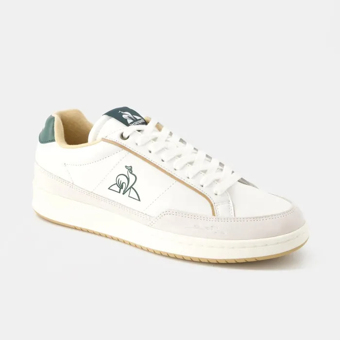 Trainers And Sneakers Men Le Coq Sportif Shoes NOAH2 Optical White Trekking Green Trainers And Sneakers Men Le Coq Sportif Shoes NOAH2 Optical White Trekking Green