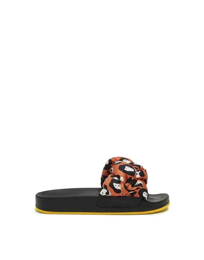 Treccia Slides Lady Leopard Women La Double J Shoes