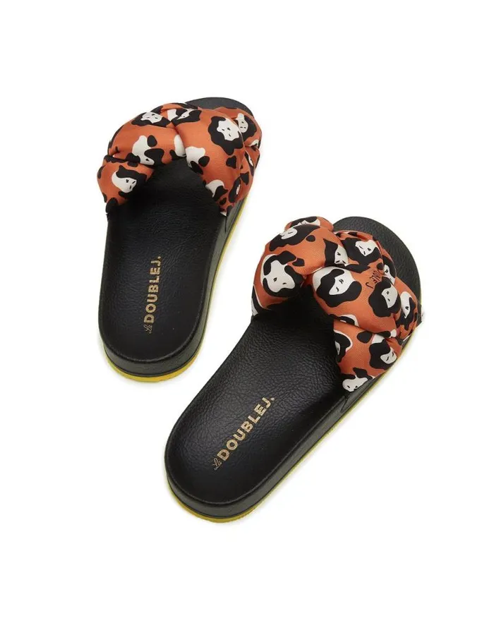 Treccia Slides Lady Leopard Women La Double J Shoes Treccia Slides Lady Leopard Women La Double J Shoes