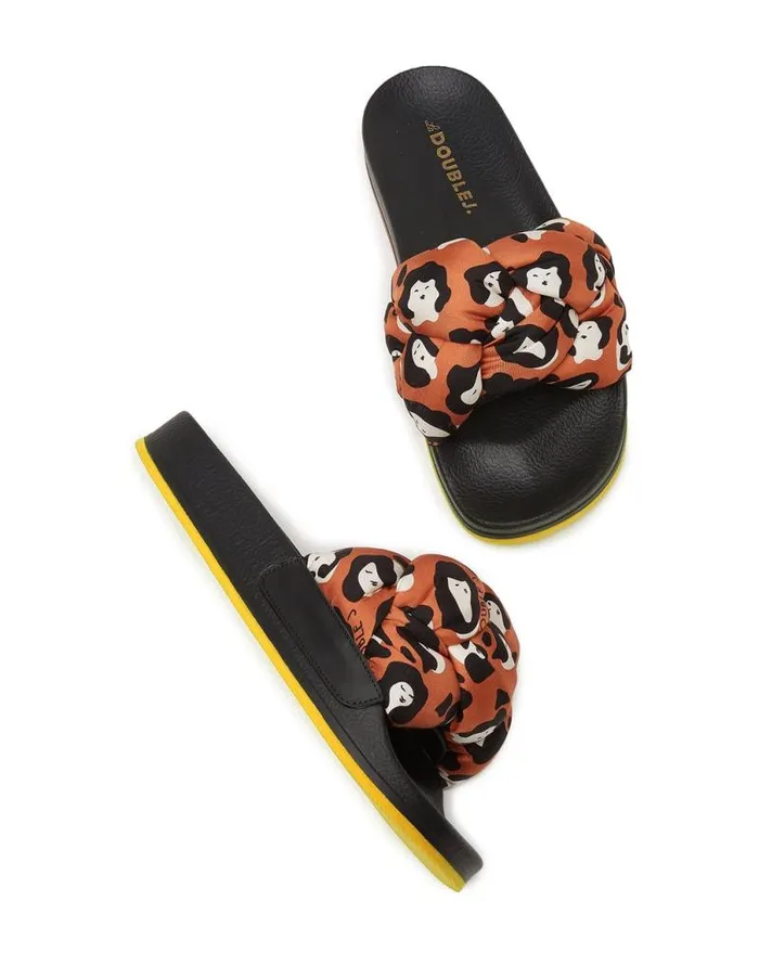 Treccia Slides Lady Leopard Women La Double J Shoes Treccia Slides Lady Leopard Women La Double J Shoes