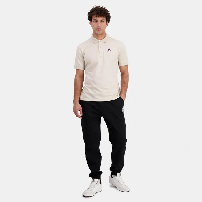 Trousers And Joggers Men Le Coq Sportif Essentiels Pantalon Loose Noir Homme Black