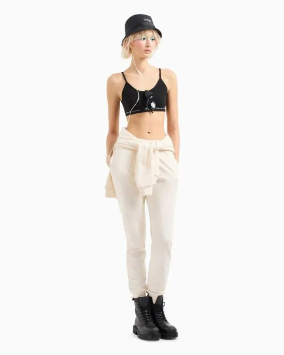 Trousers In Flowing Fabric White Women Armani Matching Sets Trousers In Flowing Fabric White Women Armani Matching Sets