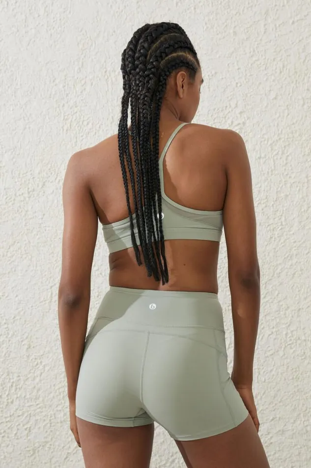 Ultra Luxe Mesh Shortie Short Green Cloud Women Cotton On Shorts