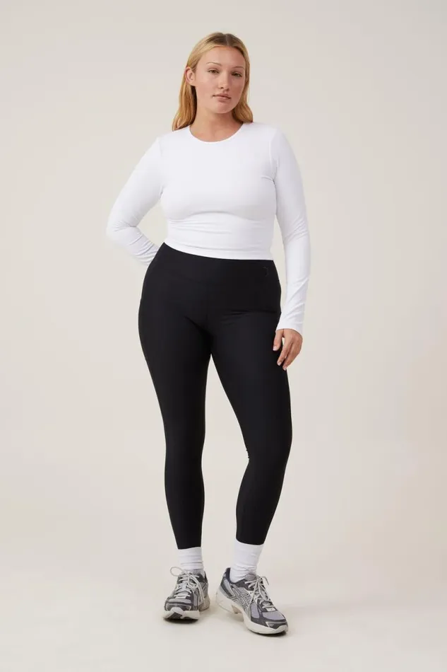 Ultra Soft Fitted Long Sleeve Top White Women Cotton On Tops Ultra Soft Fitted Long Sleeve Top White Women Cotton On Tops