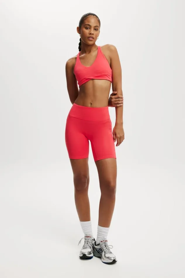 Ultra Soft Track Bike Short Frenchie Red Women Cotton On Shorts