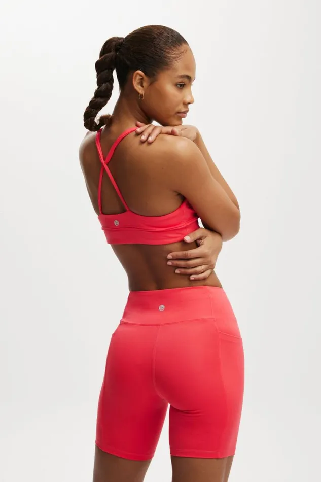 Ultra Soft Track Bike Short Frenchie Red Women Cotton On Shorts