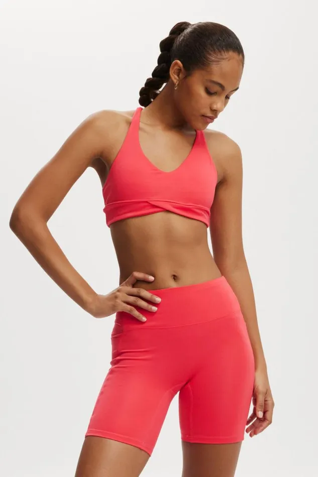 Ultra Soft Track Bike Short Frenchie Red Women Cotton On Shorts