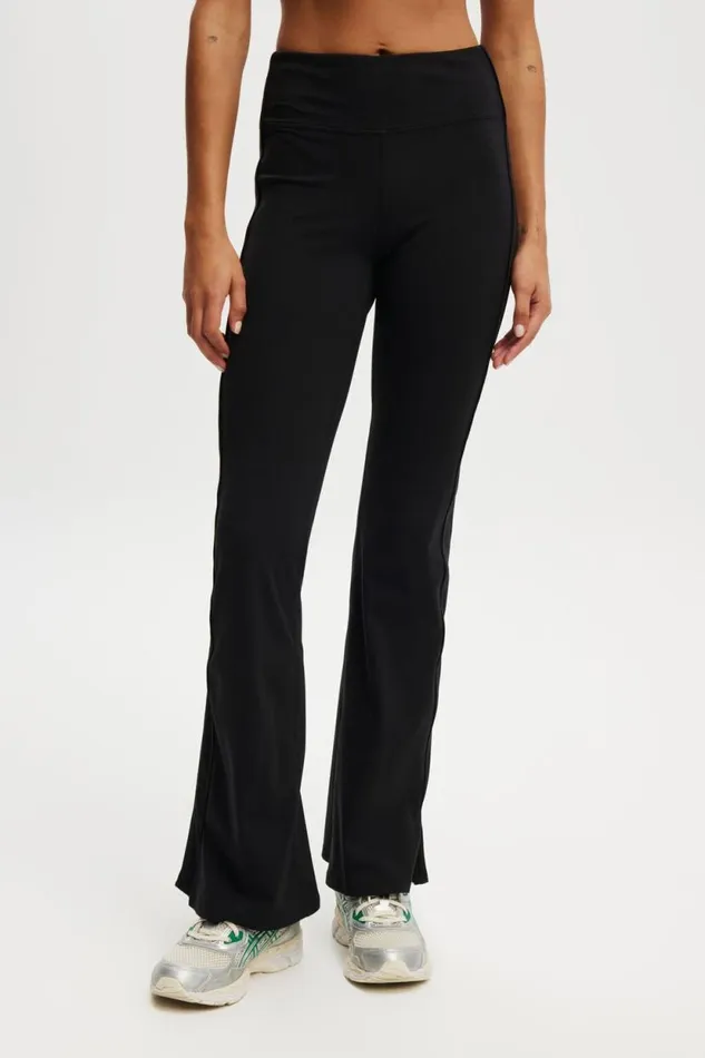 Ultra Soft Track Flare Black Women Cotton On Pants