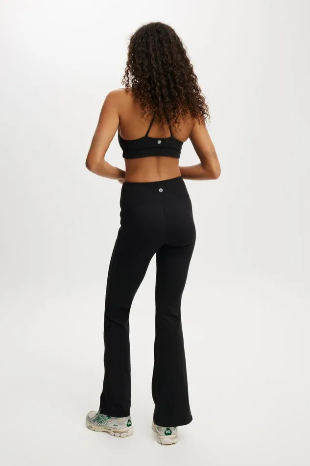 Ultra Soft Track Flare Black Women Cotton On Pants