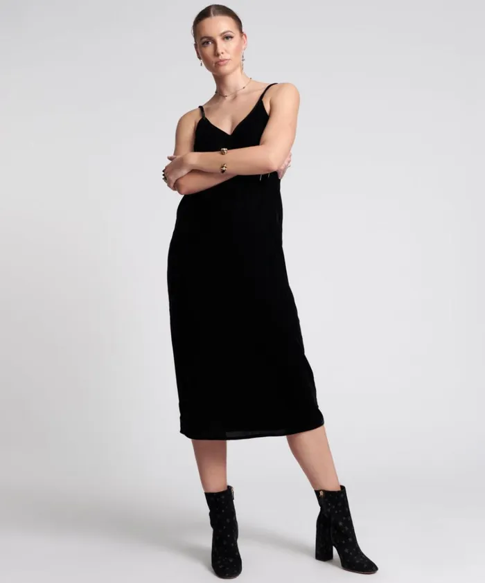 VELVET LOVER MIDI SLIP DRESS Women One Teaspoon Midi and Maxi Dresses VELVET LOVER MIDI SLIP DRESS Women One Teaspoon Midi and Maxi Dresses