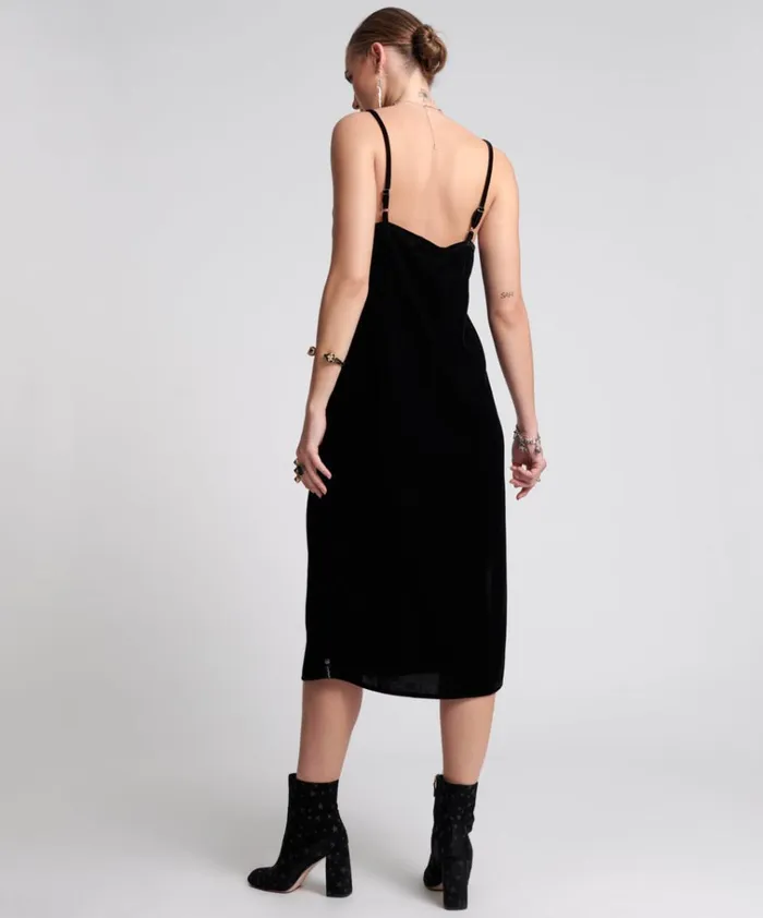 VELVET LOVER MIDI SLIP DRESS Women One Teaspoon Midi and Maxi Dresses VELVET LOVER MIDI SLIP DRESS Women One Teaspoon Midi and Maxi Dresses