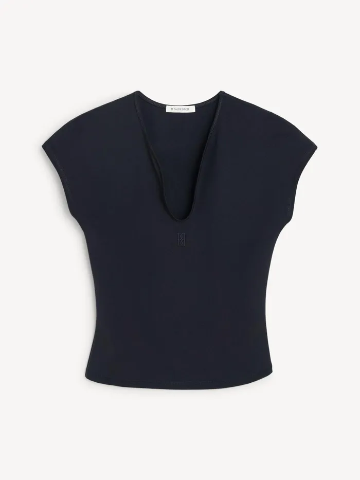 Venazia Athletic Top Black Women By Malene Birger Athleisure Wear