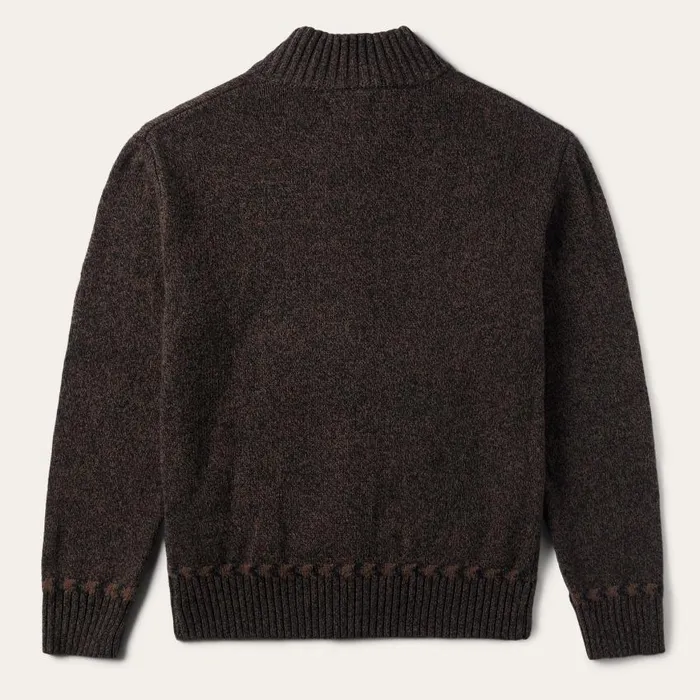 Vertical Aztec Cardigan Brown Men Stetson Sweaters and Hoodies