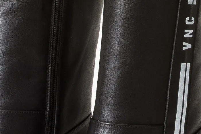 Vinci Leather Boots and Booties The Loretto Black Leather Block Heel Mid Calf Boot 8211 Women