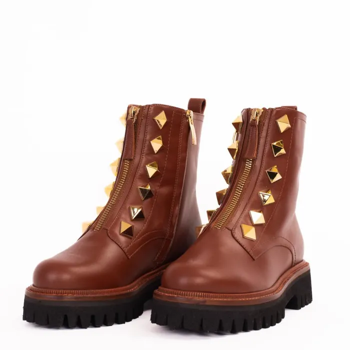 Vinci Leather Boots and Booties The Ottawa Brown Leather Ankle Boot 8211 Women
