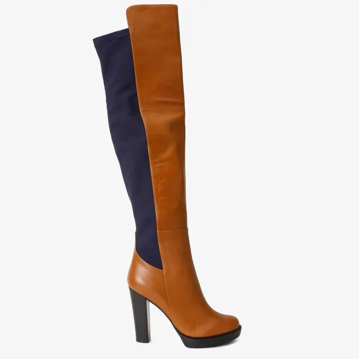 Vinci Leather Boots and Booties The Sao Paulo Tan Leather Knee High Platform Heel Boot 8211 Women Vinci Leather Boots and Booties The Sao Paulo Tan Leather Knee High Platform Heel Boot 8211 Women