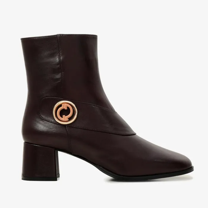Vinci Leather Boots and Booties The Windsor Brown Leather Block Heel Boot 8211 Women Vinci Leather Boots and Booties The Windsor Brown Leather Block Heel Boot 8211 Women