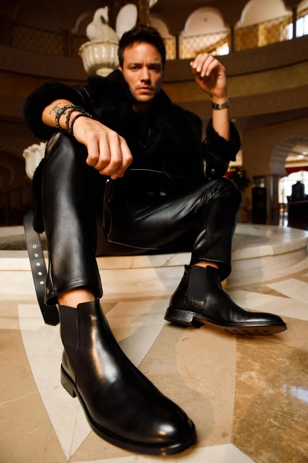 Vinci Leather Boots The Manby Black Leather Chelsea Boot 8211 Men