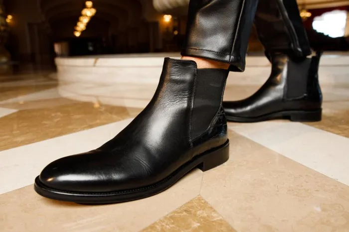 Vinci Leather Boots The Manby Black Leather Chelsea Boot 8211 Men