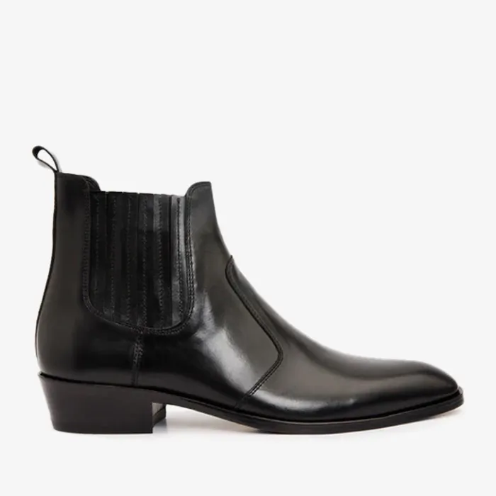 Vinci Leather Boots The Sorhag Black Leather Dress Boot 8211 Men
