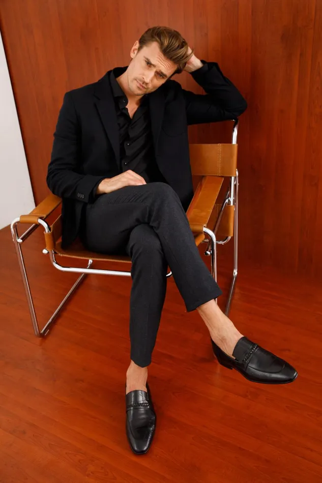 Vinci Leather Dress Shoes The Johannesburg Black Leather Dress Loafer Shoe 8211 Men