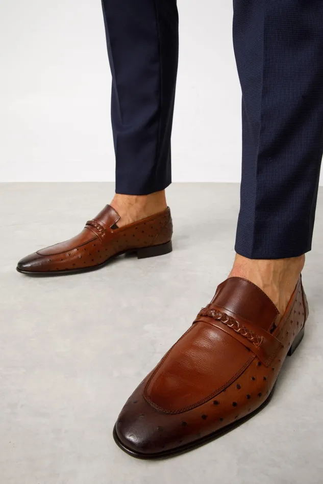 Vinci Leather Dress Shoes The Johannesburg Brown Leather Dress Loafer Shoe 8211 Men