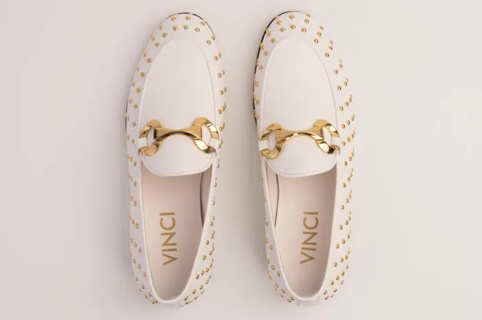 Vinci Leather Dress Shoes The Jupiter Shoe White Spike Leather Bit Dress Loafer Limited Edition Shoe 8211 Men