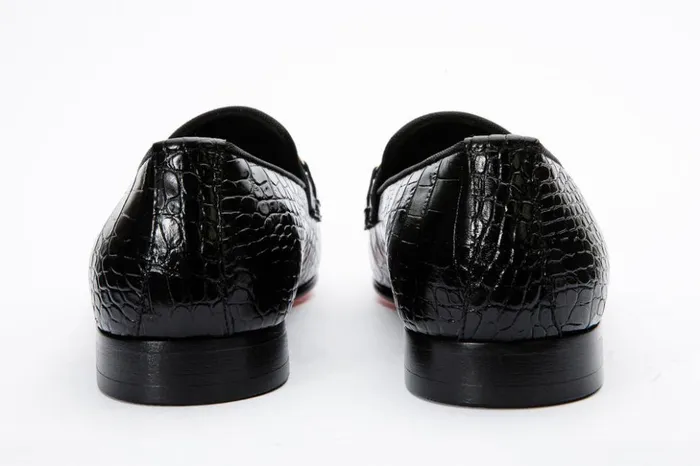 Vinci Leather Dress Shoes The Monaco Black Leather Shoe Bit Loafer 8211 Men