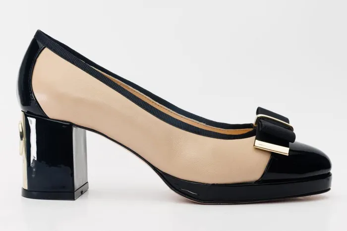 Vinci Leather Heels The Fano Beige Leather Cap Toe Block Heel Pump Shoe 8211 Women Vinci Leather Heels The Fano Beige Leather Cap Toe Block Heel Pump Shoe 8211 Women