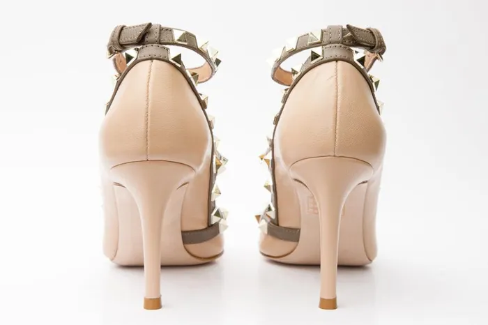 Vinci Leather Heels The Lulka Cream Spike Leather Pump Shoe 8211 Women