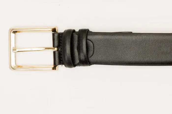 Vinci Leather Leather Belts The Infanta Black Spike Leather Belt 8211 Men