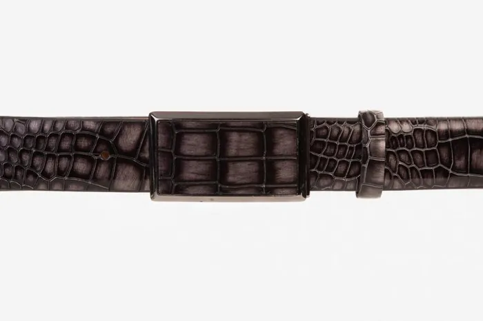 Vinci Leather Leather Belts The Mississippi Gray Leather Belt 8211 Men