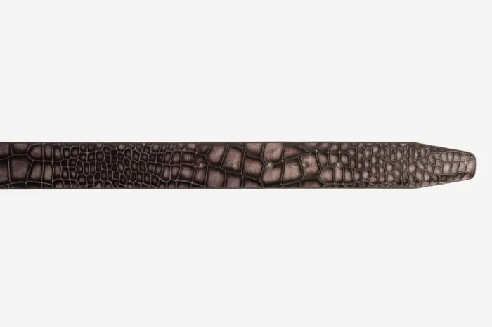 Vinci Leather Leather Belts The Mississippi Gray Leather Belt 8211 Men