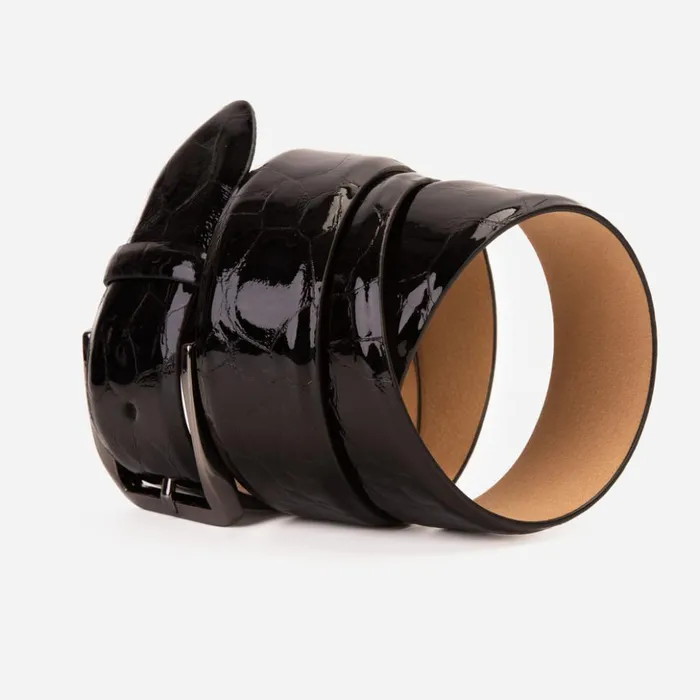 Vinci Leather Leather Belts The Moher Black Calfskin Belt 8211 Men