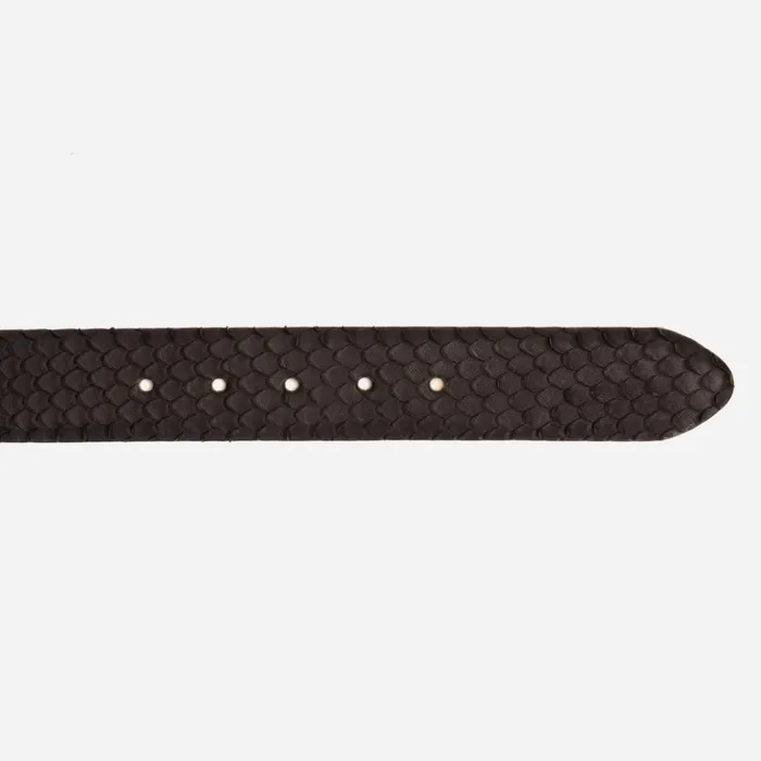 Vinci Leather Leather Belts The Owl Black Leather Belt 8211 Men