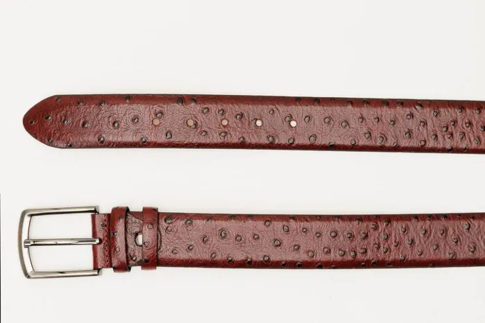 Vinci Leather Leather Belts The Porto Alegre Burgundy Leather Belt 8211 Men