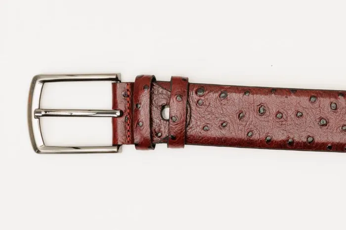 Vinci Leather Leather Belts The Porto Alegre Burgundy Leather Belt 8211 Men