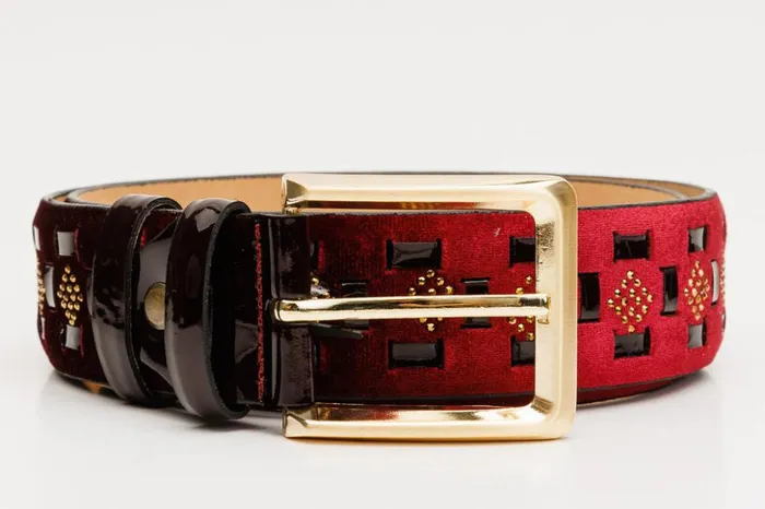 Vinci Leather Leather Belts The Vicino Burgundy Leather Belt 8211 Men