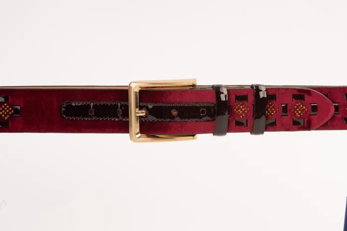 Vinci Leather Leather Belts The Vicino Burgundy Leather Belt 8211 Men