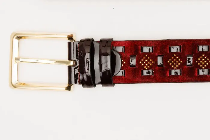 Vinci Leather Leather Belts The Vicino Burgundy Leather Belt 8211 Men