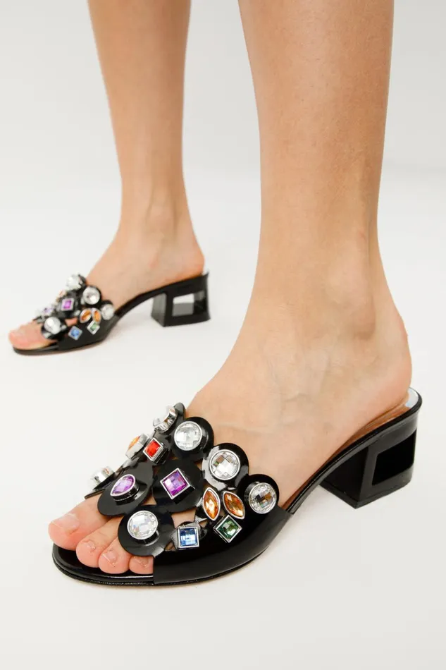 Vinci Leather Sandals The Capadica Black Leather Block Heel Sandal 8211 Women