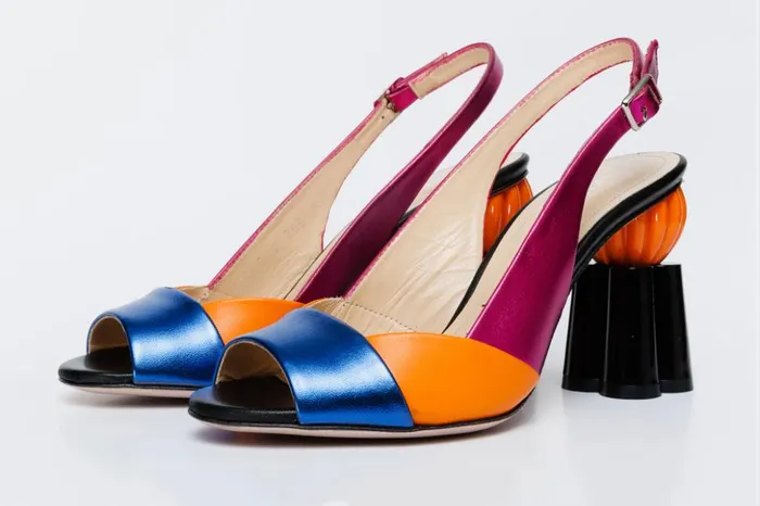 Vinci Leather Sandals The Rize Multicolor Pumpkin Heel Leather Sandal 8211 Women