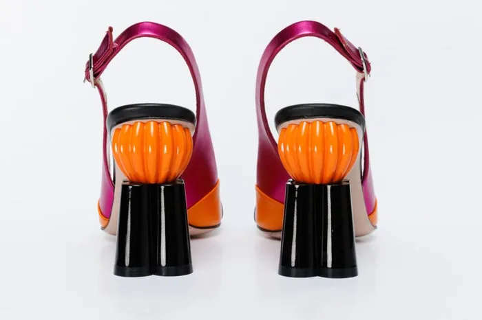 Vinci Leather Sandals The Rize Multicolor Pumpkin Heel Leather Sandal 8211 Women